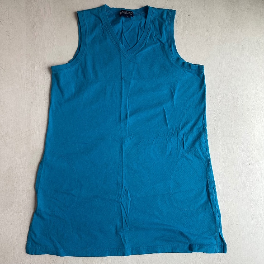 Lands End Blue Tank Dress